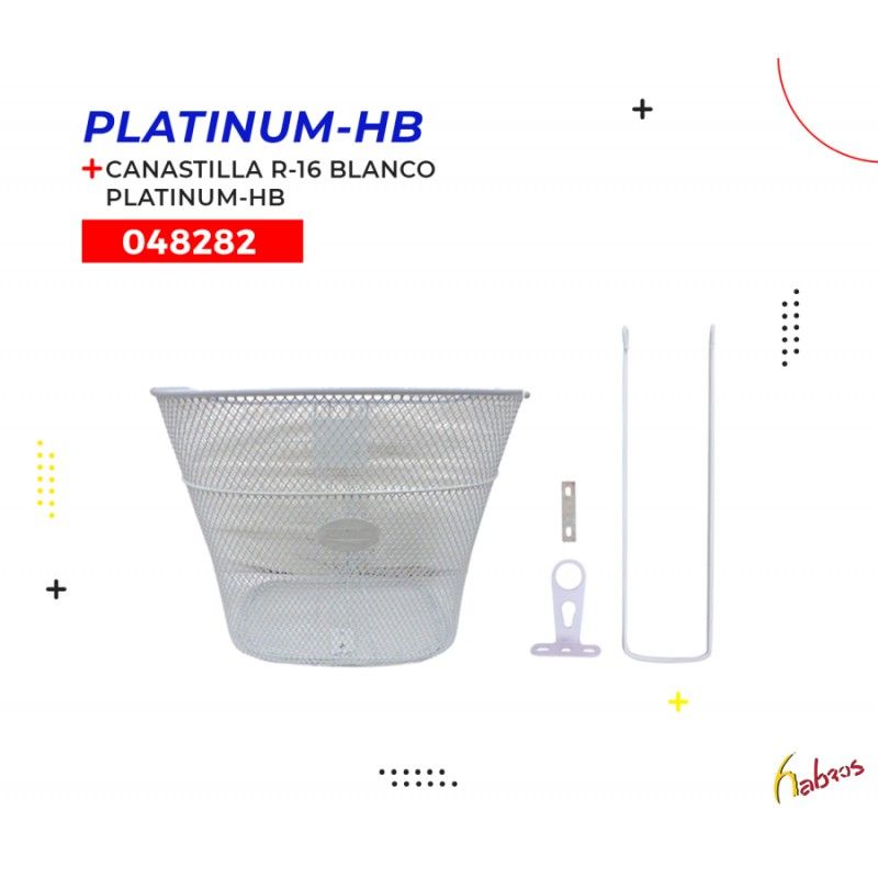 (048282) CANASTILLA R-16 BLANCO CON BASE PLATINUM-HB