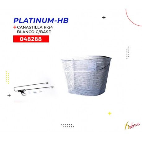 (048288) CANASTILLA R-24 BLANCO CON BASE