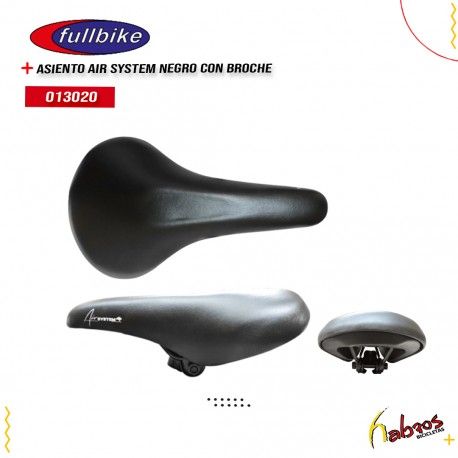 013020 - ASIENTO AIR SYSTEM NEGRO FULLBIKE CON BROCHE