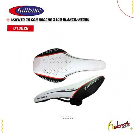 (013029) ASIENTO FULLBIKE CON BROCHE 3100 BLANCO
