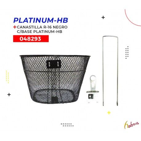 (048293) CANASTILLA R-16  NEGRO C/BASE