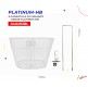 (048293BL) CANASTILLA R-12 BLANCO CON BASE