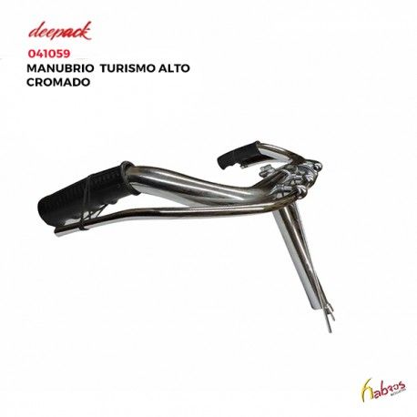 (041059) MANUBRIO TURISMO ALTO CROMADO dp