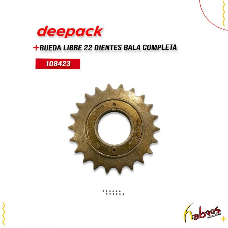 (108423) RUEDA LIBRE 22 DTS BALA COMPLETA DEEPAK
