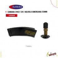 132043 - CAMARA 24x2.125 VALVULA AMERICANA 33MM FULLBIKE