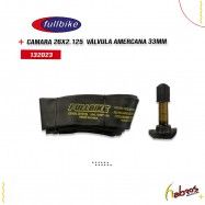 132023 - CAMARA 26x2.125 VALVULA AMERICANA 33MM FULLBIKE