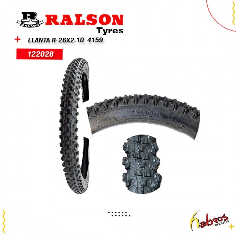 (122028) LLANTA 26X2.10 R-4159 NEGRA RALSON