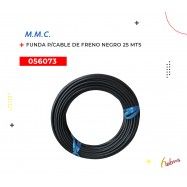 (056073) FUNDA PARA CABLE DE FRENO 4.6MM NEGRO 25MTS CH