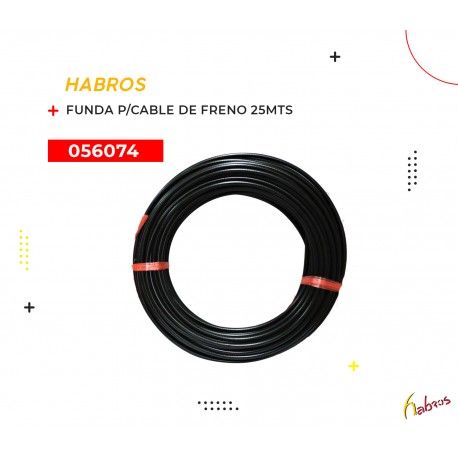 (056074) FUNDA PARA CABLE DE FRENO 4.8 MM NEGRO 25 MTS CH
