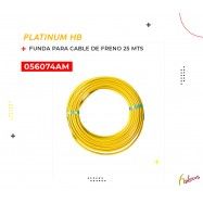 (056074AM) FUNDA PARA CABLE DE FRENO 4.8 MM AMARILLO 25MTS CH
