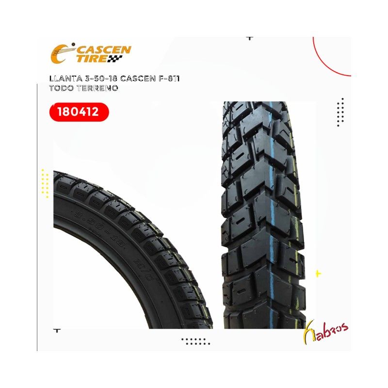 (180412) LLANTA 3.00-18 CASCEN F-516  CALLE