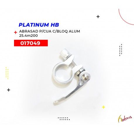 (017049) ABRAZADERA PARA CUADO CON BLOQUEO ALUMINIO 25.4MM PLATINUM-HB