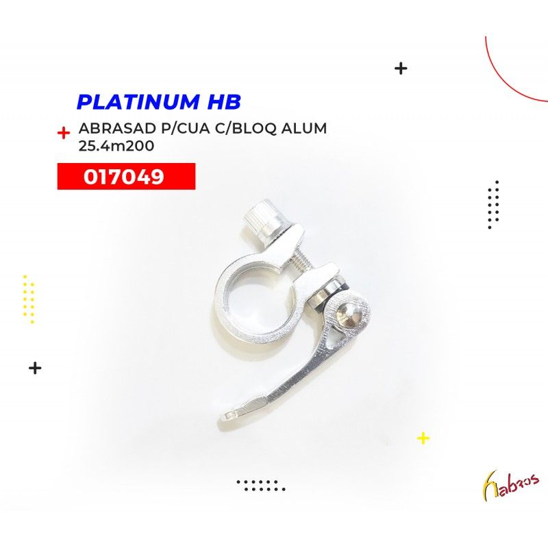 (017049) ABRAZADERA PARA CUADO CON BLOQUEO ALUMINIO 25.4MM PLATINUM-HB