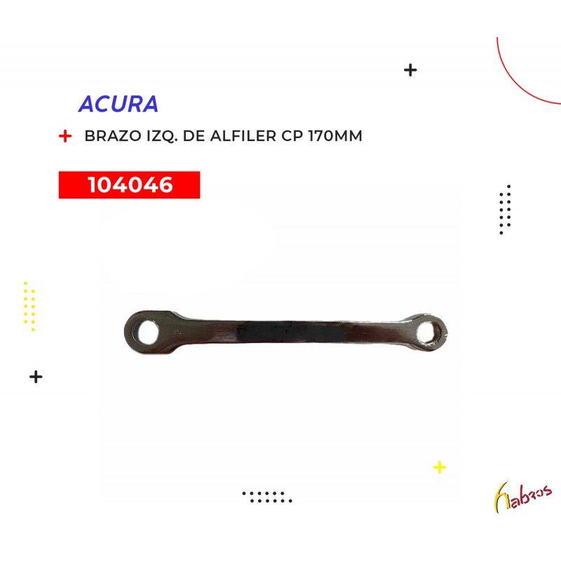 (104046) BRAZO IZQ, D ALFILER CROMADO 170MM