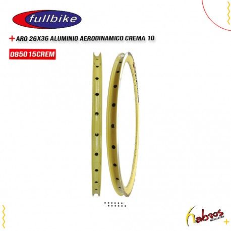 (085015CREM) ARO R-26-36 ALUMINIO AERODINAMICO CREMA FULLBIKE