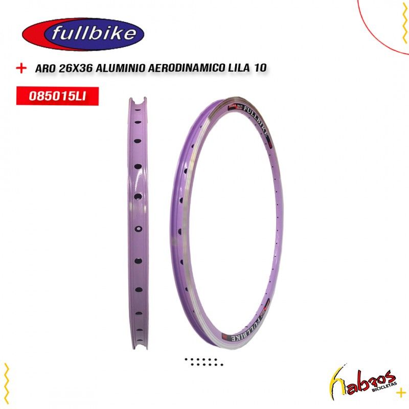 (085015LI) ARO 26X3 ALUMINIO AERODINAMICO FULLBIKE LILA