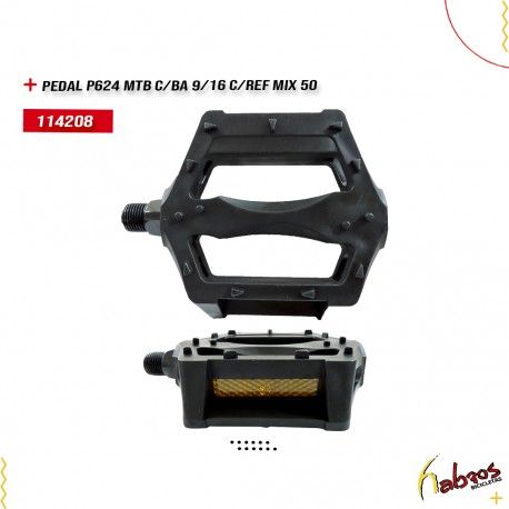 (114208) PEDAL P624 MTB C/BA 9/16 C/REF MIX