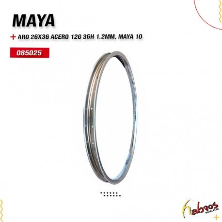 (085025) ARO 26X36 ACERO 12G 36H 1.2MM, MAYA