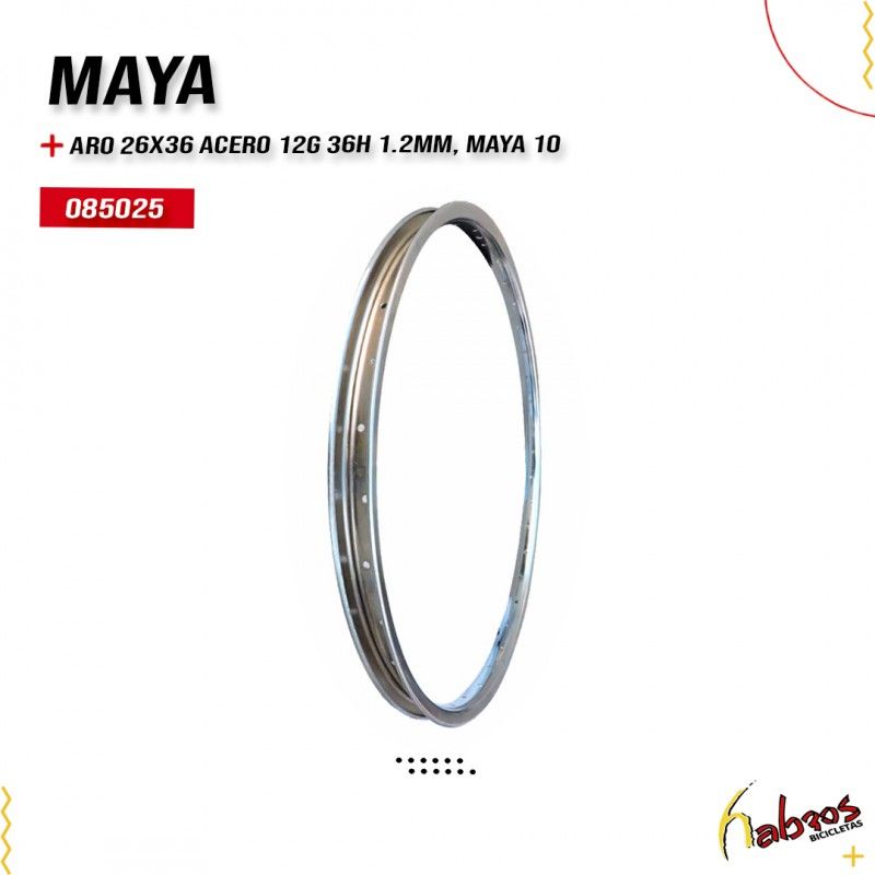 (085025) ARO 26X36 ACERO 12G 36H 1.2MM, MAYA