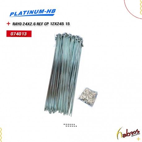 (074013) RAYO R-24X2.6 REFORZADO CP 12X245MM PLANITUM-HB