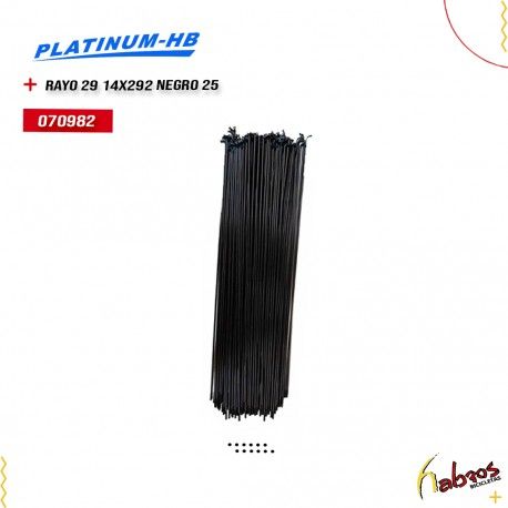 070982- RAYO 29 14X292 NEGRO PLATINUM-HB