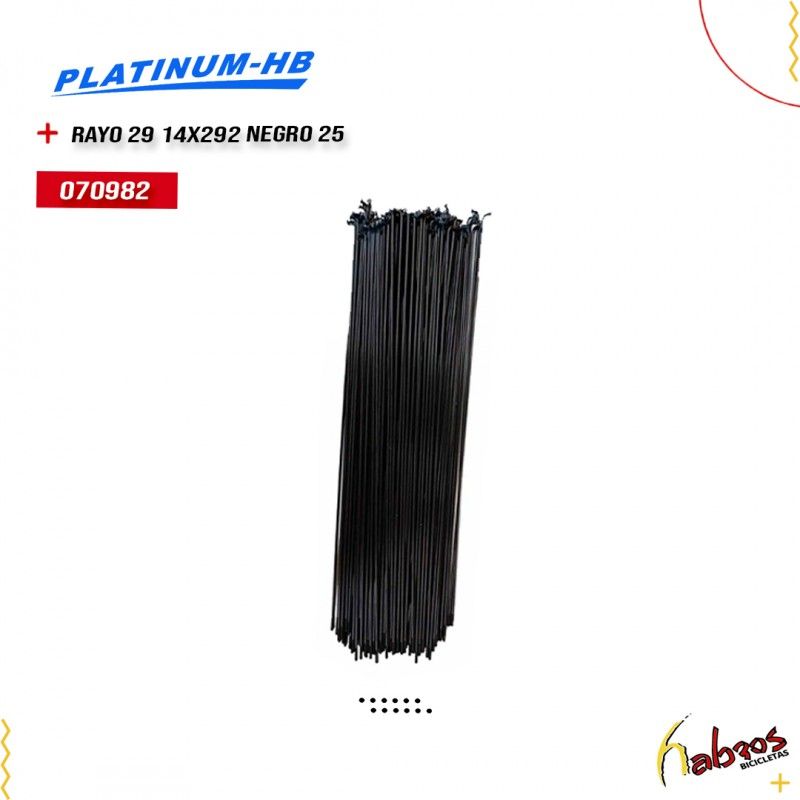 (070982) RAYO 29  14X292  NEGRO PLATINUM-HB