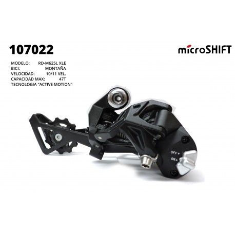 (107022) Cambio Trasero MicroSHIFT XLE RD-M625L 1X11V
