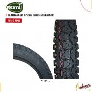 (181019W)Llanta 3.00-17 TT FH255 TODO TERRENO P-MAYA