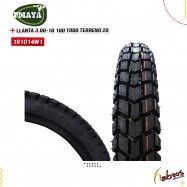 (181014W1)Llanta 3.00-18TT FH180 TODO TERRENO P-MAYA
