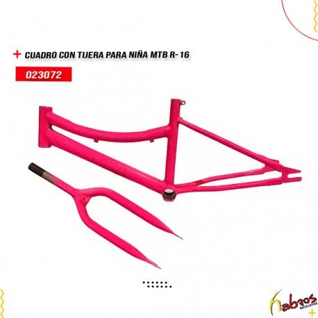 (023072) CUADRO CON TIJERA R- 16 NIÑA MTB STANDAR SIN PIVOTE