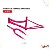 (023035) CUADRO CON TIJERA R-20 COLOR ROSA MTB