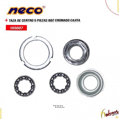 105007 (TAZAS CENTRO NECO CROMADO )