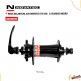 (060800D) MAZA DELANTERA 32 HOYOS MARCA NOVATEC MODELO D791SDB C/BLOQUEO NEGRA