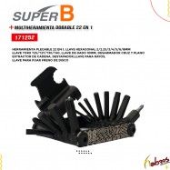 (171252) MULTI HERRAMIENTA SUPER B DOBLABLE 22 EN 1