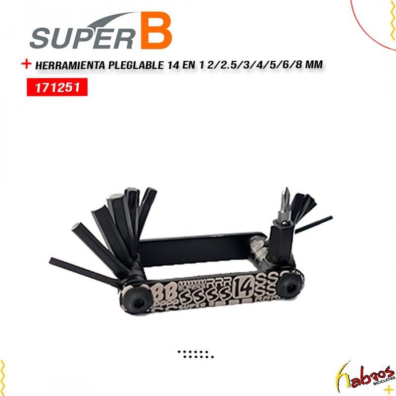 (171251)MULTI HERRAMIENTA  SUPER B DOBLABLE 14 EN 1