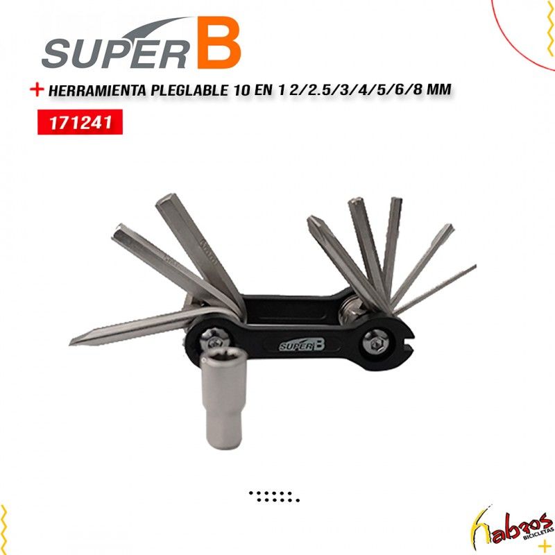(171241) MULT IHERRAMIENTA SUPER B PLEGABLE 10 EN 1