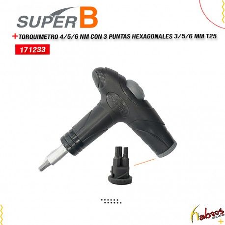 (171233) TORQUIMETRO SUPER B 4-6NM 3/4/5MM Y 25T