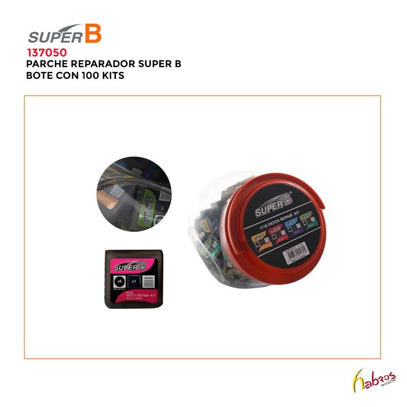(137050) PARCHE SUPER B  BOTE CON 100 KITS