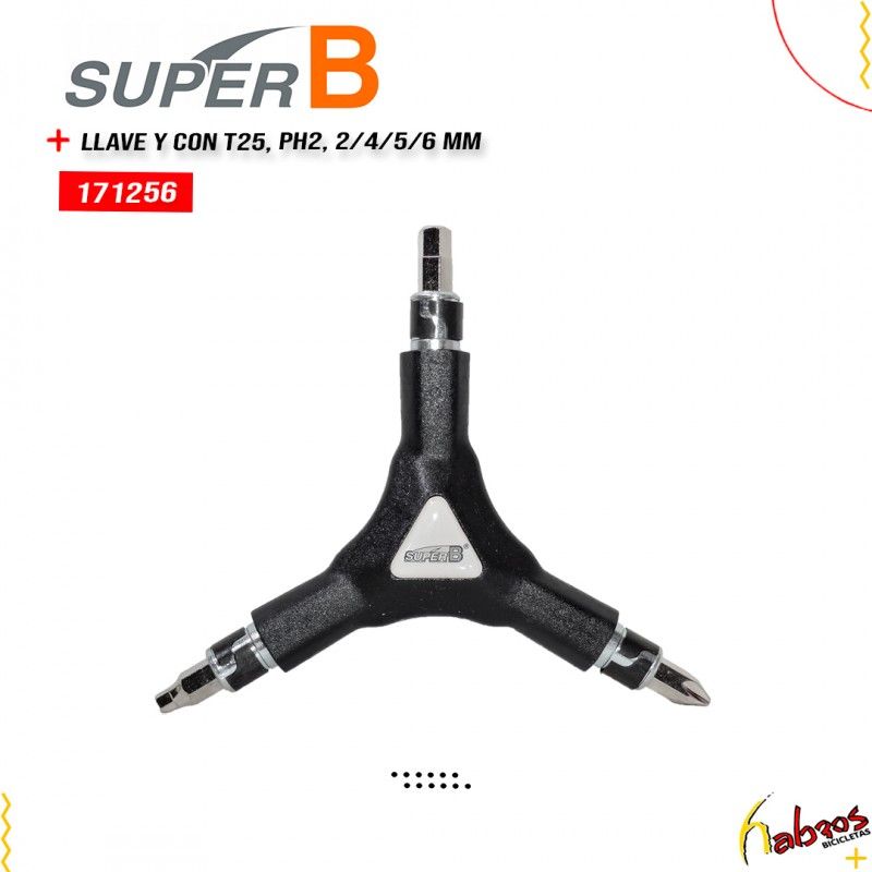 (171256) LLAVE  "Y" SUPER B CON T25,PH2,2/4/5/6mm