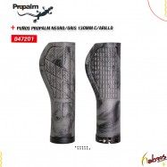 (047201) PUÑOS PROPALM NEGRO GRIS 130MM CON ARILLO