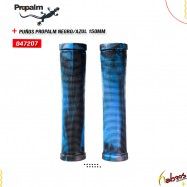 (047207) PUÑOS PROPALM NEGRO - AZUL 150MM