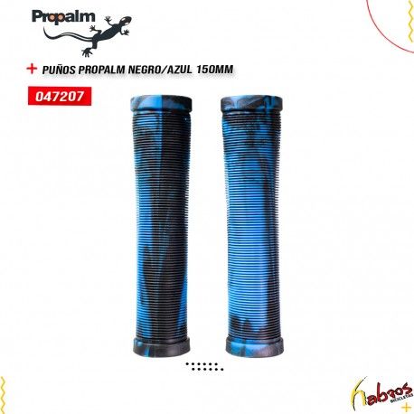 (047207) PUÑOS PROPALM NEGRO - AZUL 150MM