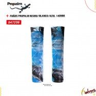 (047208) PUÑOS PROPALM NEGRO-BLANCO-AZUL 140MM