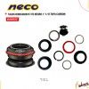 (035032)TAZA DE DIRECCION NECO H176 NEG 1"1/8 tapacarbon