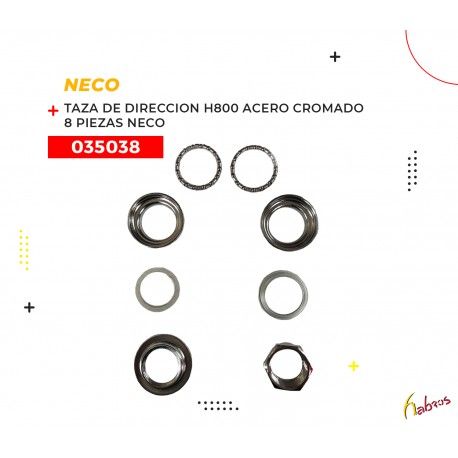 (035038) TAZA DE DIRECCION NECO H800 ACERO CP