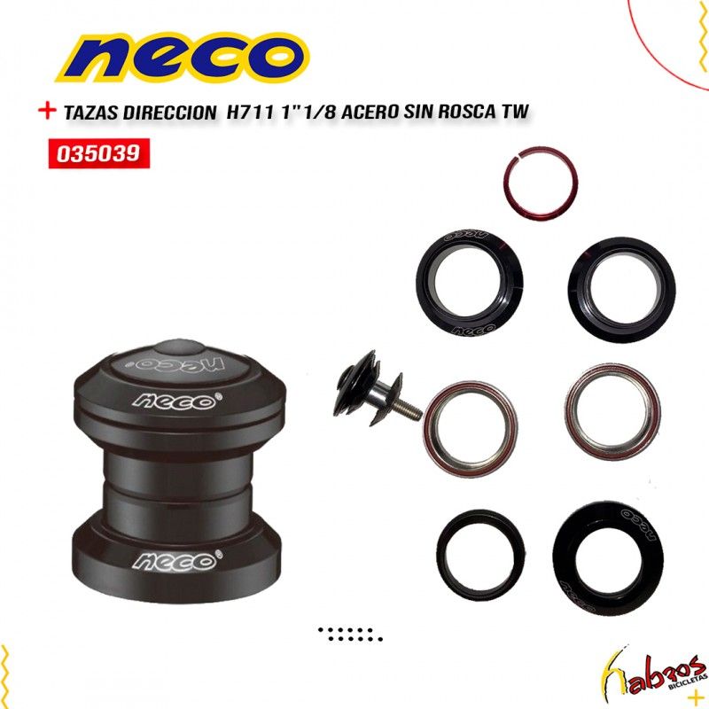 (035039) TAZA DIR NECO H711 1"1/8 ACERO SIN ROSCA