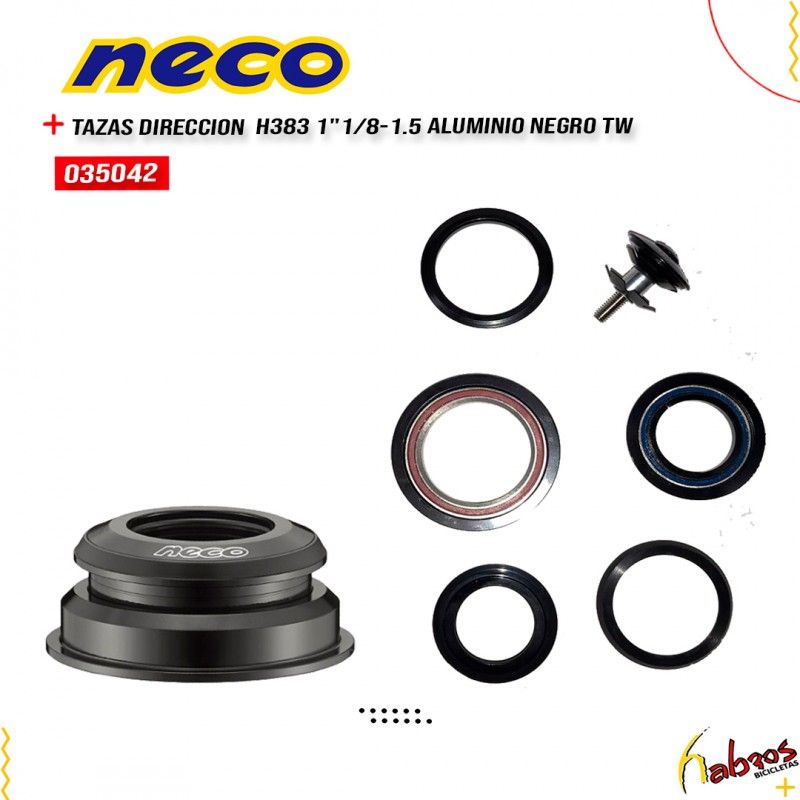 (035042) TAZA DIR NECO H383 1"1/8-1.5 ALU NEG TW