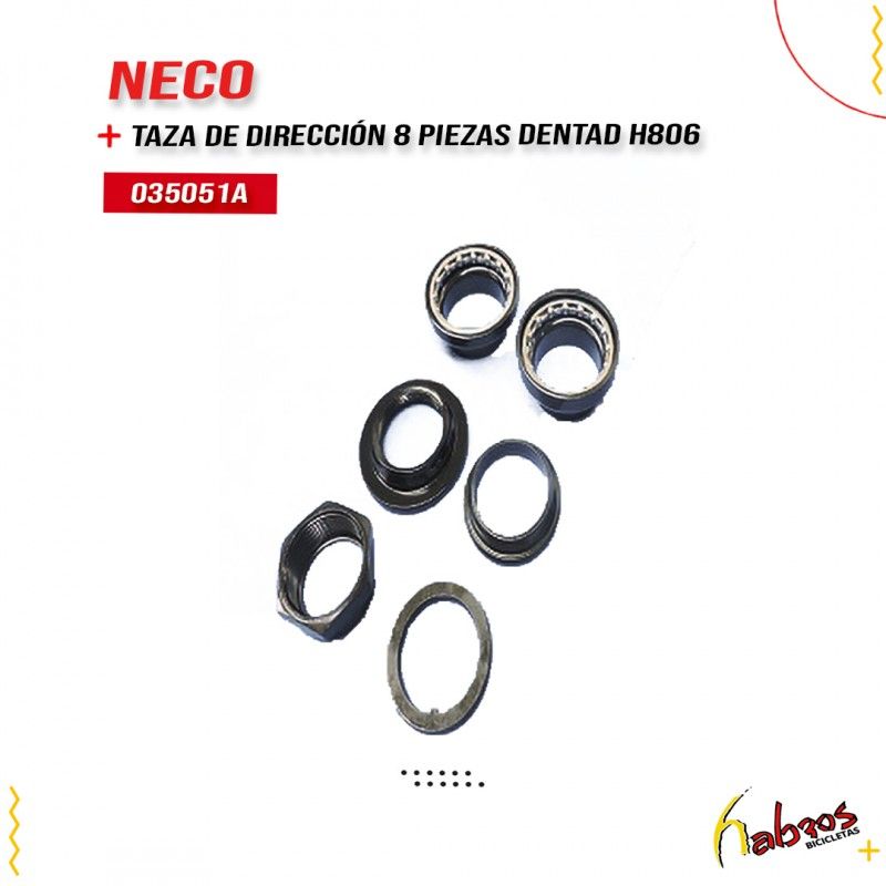 (035051A) TAZA DIRECCIÓN 8PZ DENTADA H806 NECO