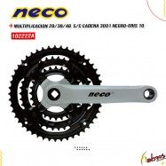 (102222A) MULTIPLICADOR TRIPLE PLS NECO 3001NEGRO-GRIS