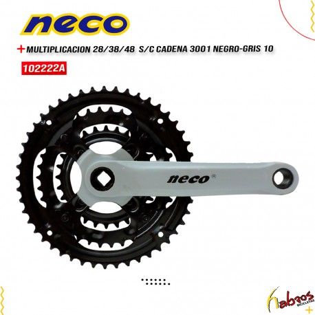(102222A) MULTIPLICADOR TRIPLE PLS NECO 3001NEGRO-GRIS